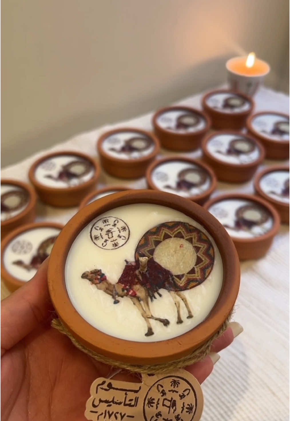 بدت طلبات ليوم التأسيس 😍🇸🇦 #شموع #توزيعات #توزيعات_شموع #توزيعات_يوم_التاسيس #يوم_التأسيس 