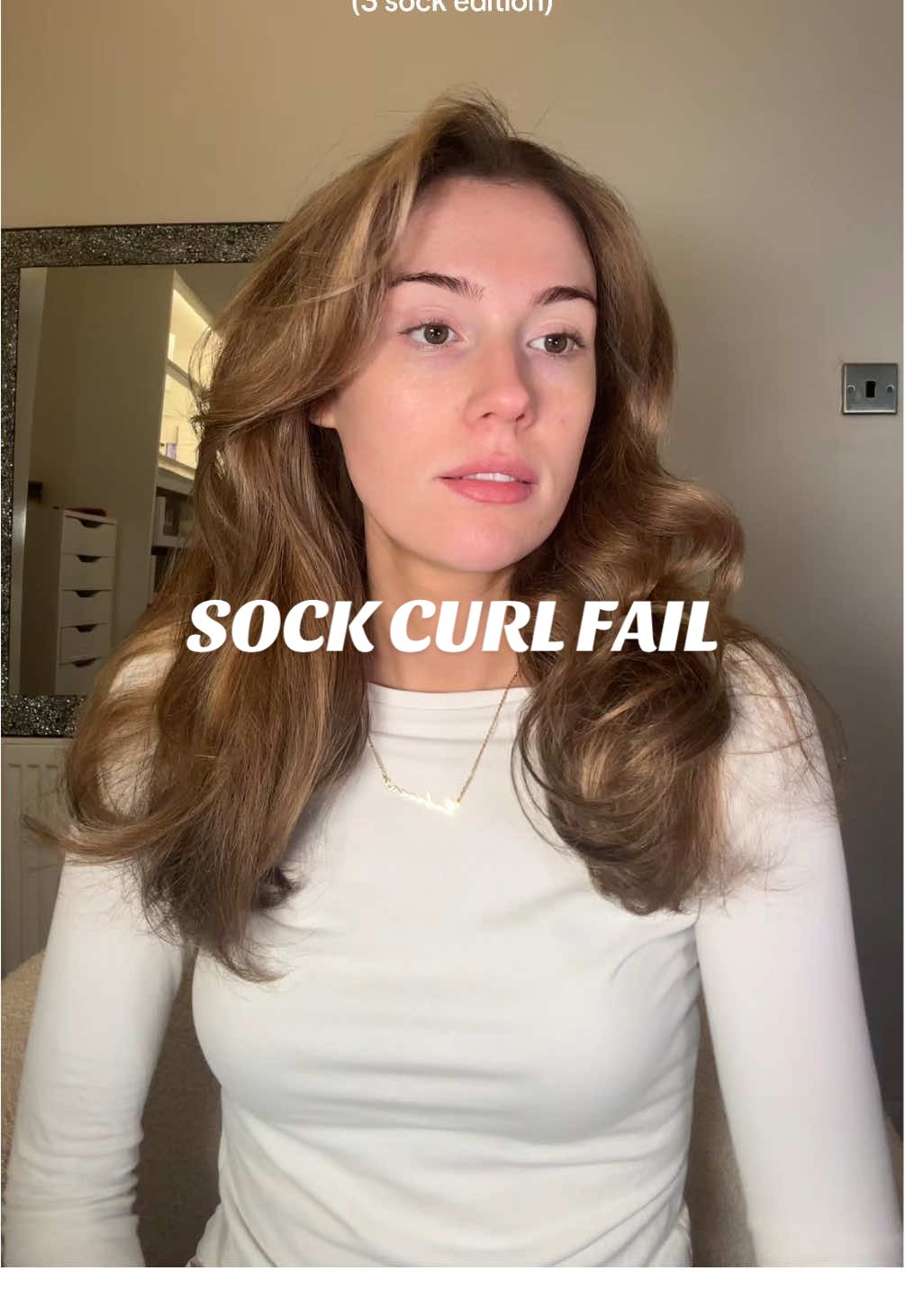 The one day I need my hair to look good 😭😭😭 #sockcurls #sockcurlsresults #sockcurl #heatlesscurlsovernight #easyheatlesscurls #sockcurlfail 