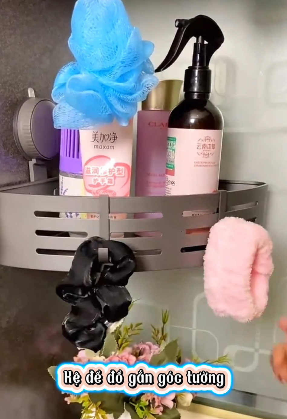 Kệ góc kim loại gắn tường nhà tắm nhà bếp #review 