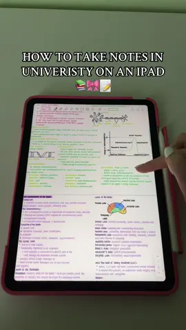 How I take my iPad notes 📝 #studytok #ipadnotes #studyhacks #university #collegelife #motivation #grwm #exams 