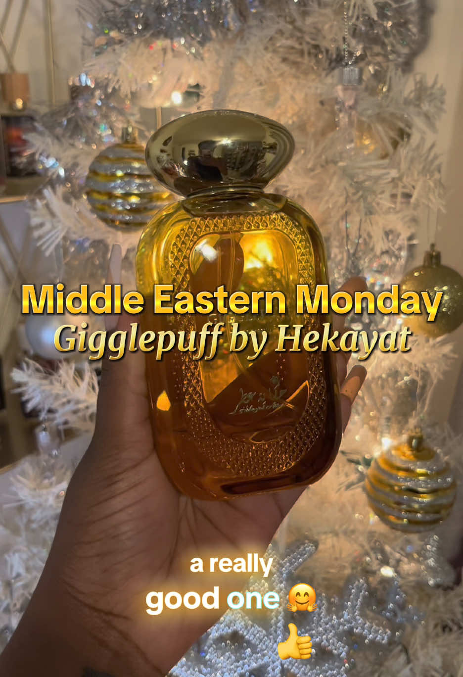 It’s #middleeasternmonday and I am back with another beautiful #arabianperfume The House of Hekayat Perfumes is new to me, but I have a feeling they will be dropping more heat in 2025! Because #gigglepuff is GORGEOUS 😍 definitely a keeper and I hope @TripleTraders restocks it soon! I need a backup 😭🙌🏾 #newperfume #hufflepuff #perfumecollector #perfumecollection #fragrancesforwomen #gourmandperfumes #perfumetiktok #fragrancetiktok 