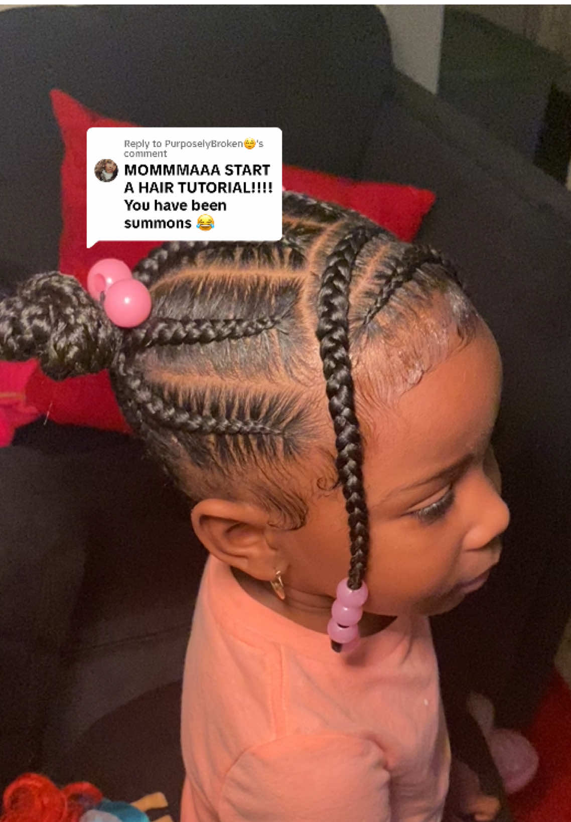 Replying to @PurposelyBroken😌 Tutorial is up 🤗 thank you all for the support 💕 #yafavoritestyles #toddlerbraids #braidedbuns #stitchbraids #braids #braidstutorial #losangelesbraider #kidbraider 