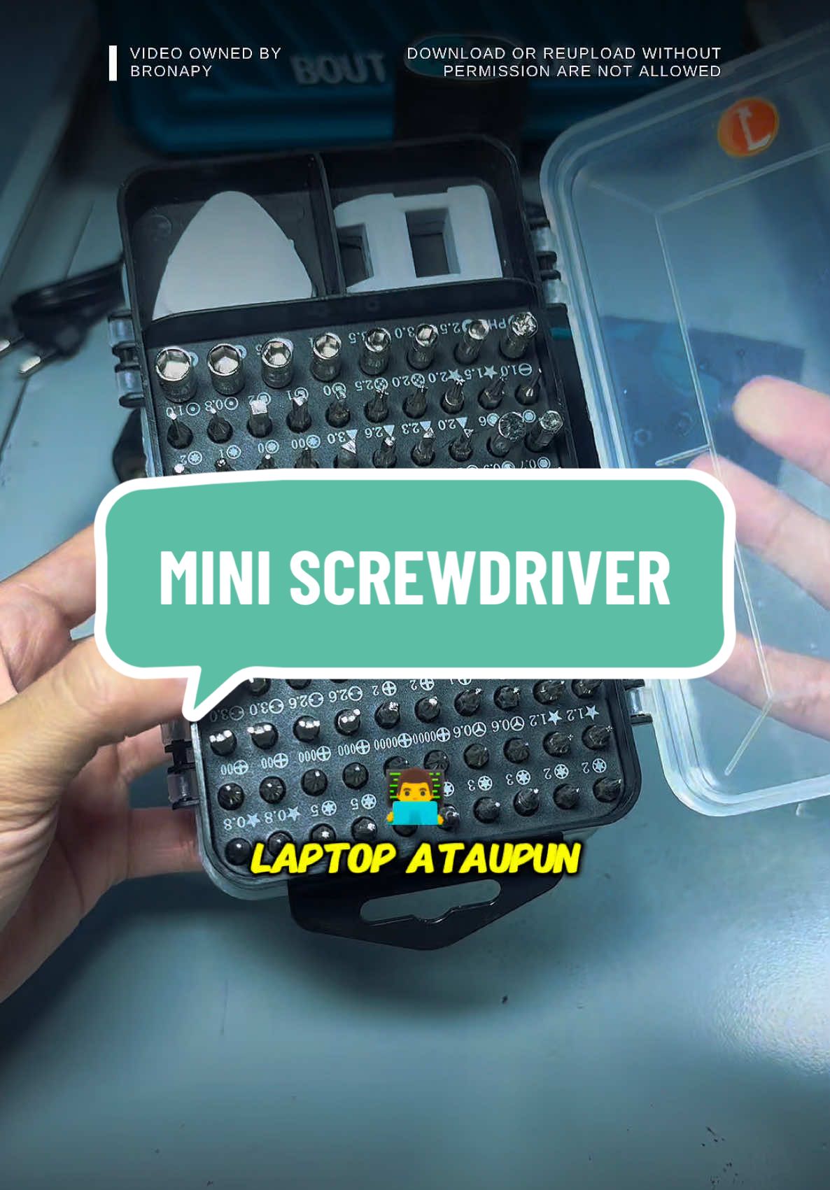 Jom dapatkan screwdriver set untuk repair laptop atau phone dalam bag kuning sekarang.. #screwdriver #screwdriverset #screwdrivers #screwdriverkit 