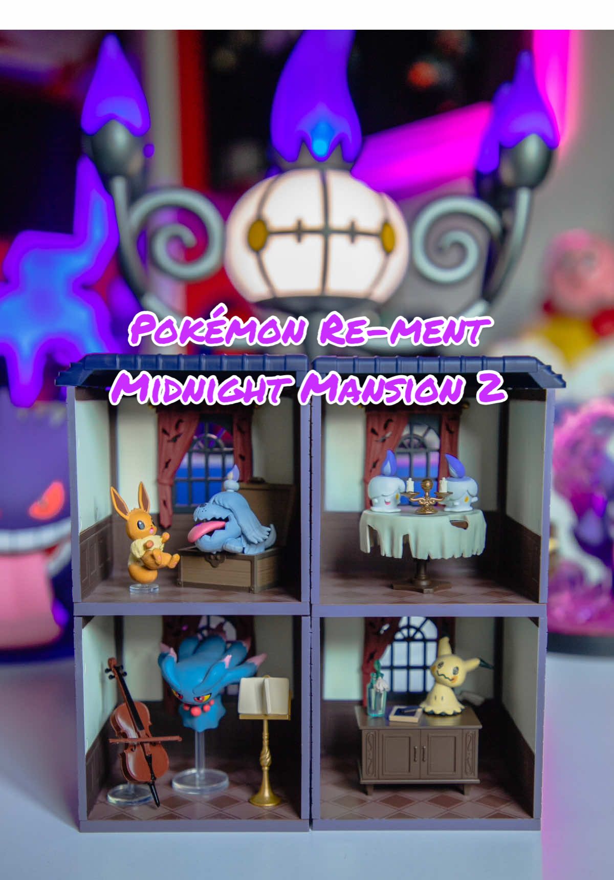 Pokémon Re-ment midnight mansion 2!💜 #pokemonunboxing #midnightmansion #spookyaesthetic #pokemoncollector #pokemonrement #rement #pokemonfans #pokemontiktok #mimikyu #eevee #litwick #unboxingvideo 