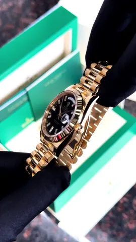 Rolex Day-Date 40mm 228238 Black Diamond Baguette Dial🔥😮‍💨🥵 #watchcollector #watchbuyer #watchseller #rolex #rolexluxurywatch #mywatchllc #228238 #rolexdaydate