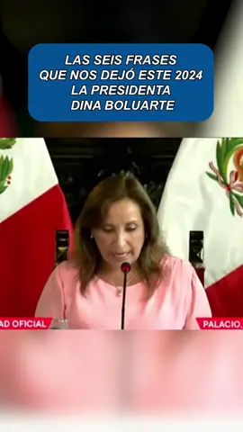 Estas son seis de las tantas frases que marcaron el 2024 bajo el gobierno de Dina Boluarte 🤯🎙️ ¿Recuerdas algunas más? #dinaboluarte #findeaño #política #frases