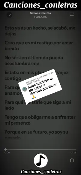 Respuesta a @Jazmi_yadira       Sabor a derrota - Heredero             #saboraderrota #heredero #saboraderrotaherederocancioncompleta #saboraderrotacancioncompleta #saboraderrotaletracompleta #saboraderrotaheredero #parati #cancionviral #canciones_conletras 