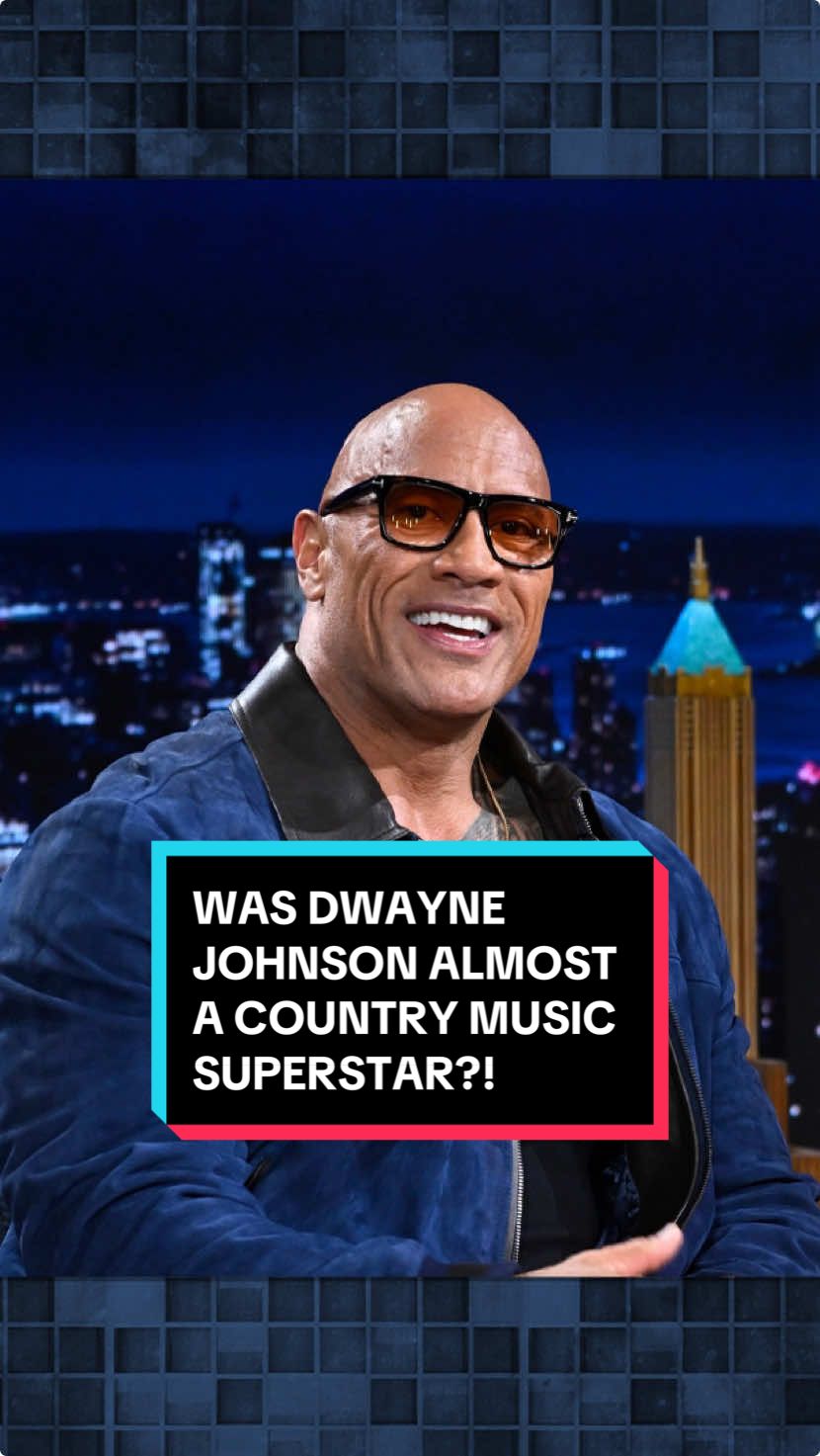 Was @The Rock almost a country music superstar?! #FallonTonight #TonightShow #DwayneJohnson #TheRock #JimmyFallon 