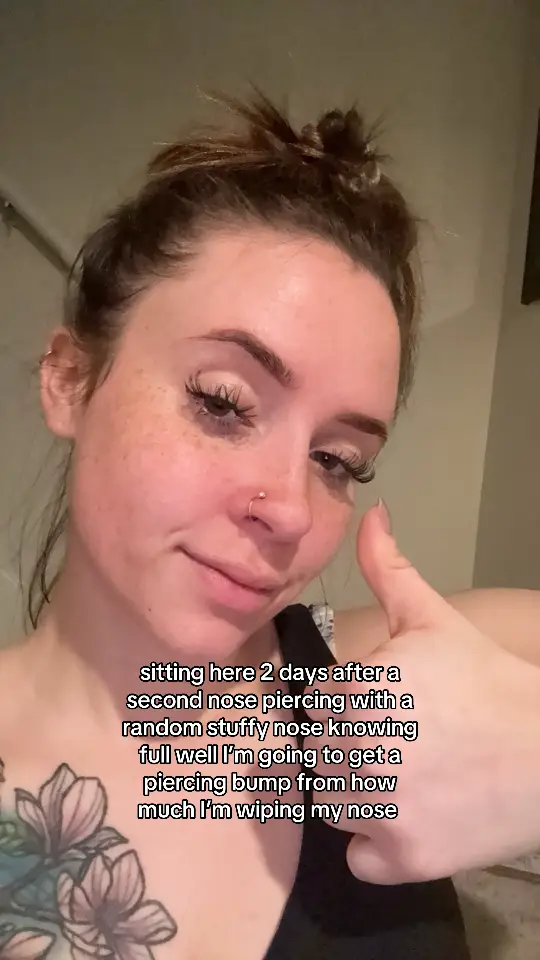 Awesome sauce  #piercing #nosepiercing #piercingbump