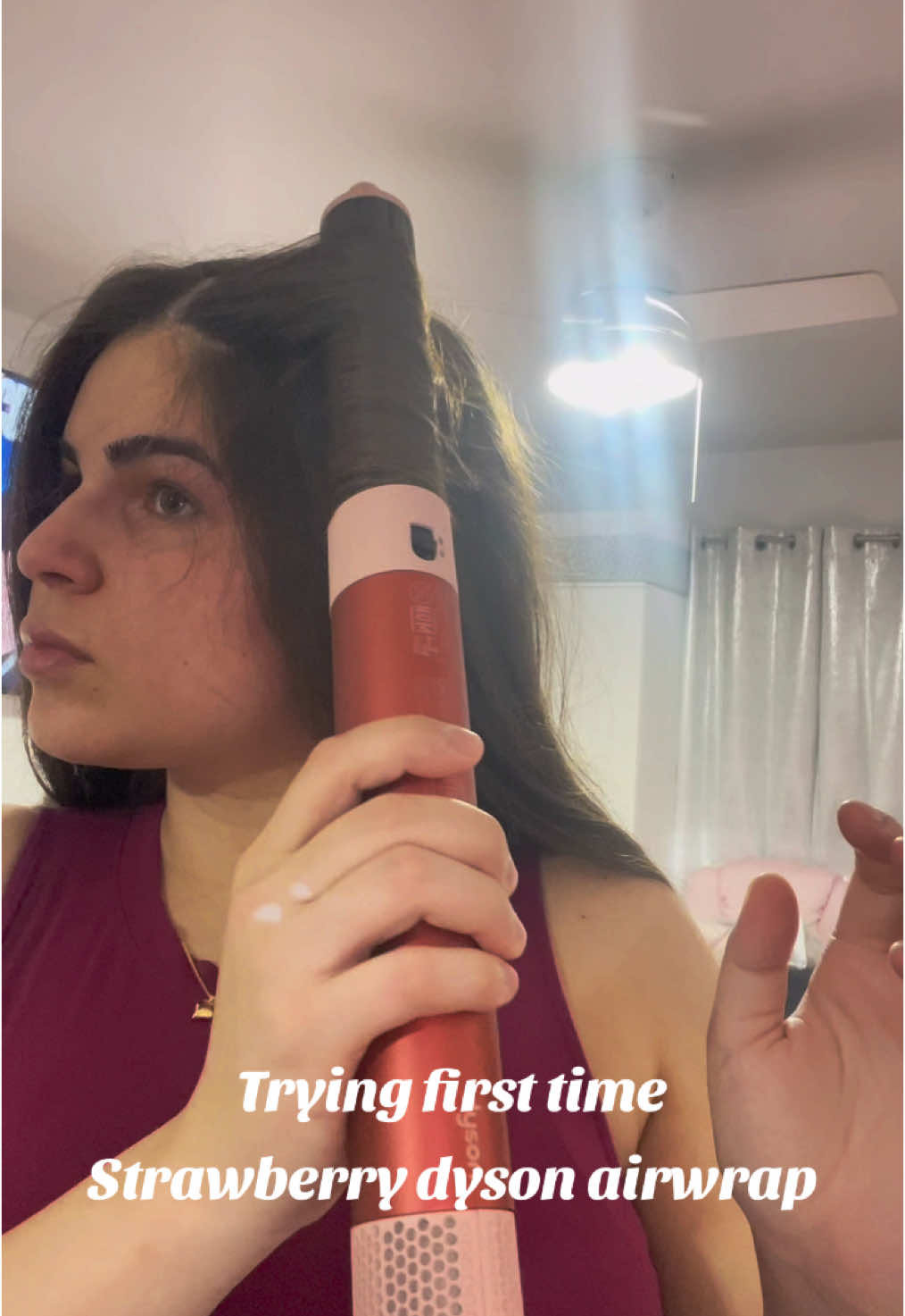 First time trying my Dyson airwrap. Best maternity gift 🎁.@Dyson USA #CapCut #hairstyle 