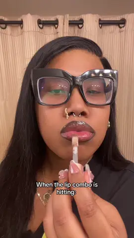 Brown lip liner & lip gloss hate to see me coming 😝💕💋 #lips #lipcare #lipcombo #makeup #blackgirlmakeup #pov #imsoul  