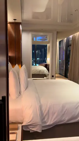 Luxury Hotel Room in Dubai #LuxuryLiving #DubaiViews #ModernComfort #TravelGoals #Viral