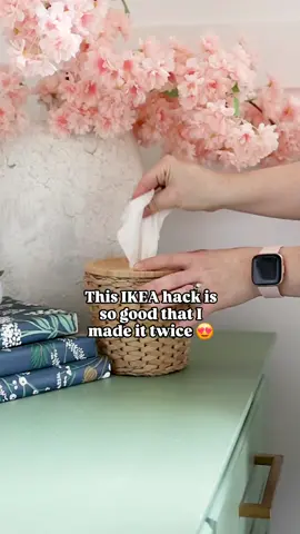 I'm counting down you favourite videos of 2024! At no. 2 is this DIY IKEA hack tissue holder. This was such a fun little project to make, and I'm so happy you enjoyed it too! 💗 Let me know if you'll try this one in 2025. #TheDIYMommy #IKEAHack #diyproject #DIYDecor 