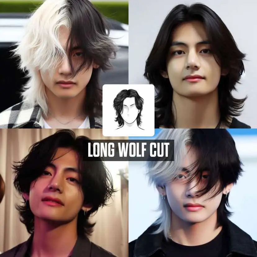 #haircut #hairstyle #menshaircut #menshairstyle #longwolfcut #shortmullet #middlepart #koreanperm 