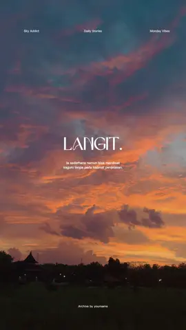 Lukisan Tuhan✨ . . . #fyp #fypシ゚ #caption #katakata #relate #rill #katakatahariini #astheticvibes #astheticvibes #aestheticvideos #senja #senjasorehari #langit #langitaesthetic 