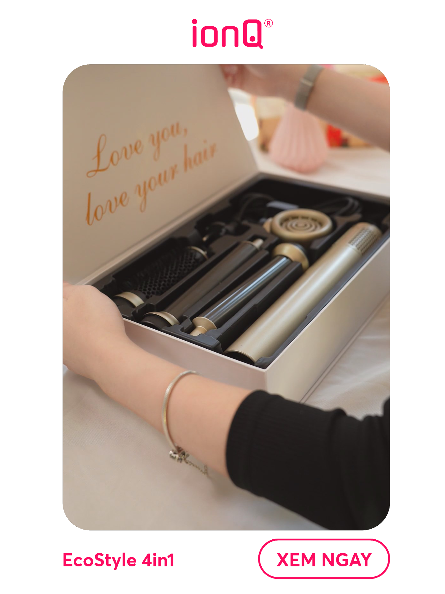 Máy sấy tóc tạo kiểu 4in1 mới ra mắt nhà ionQ có gì hot #ionq #ionqecostyle #maysaytoc #maysaytaokieu #maylamtoc #reviewlamdep #xuhuong