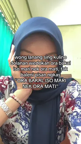 mas nek wes diparingi wong wedok sing setia gelem nompo opo enek e tulung ojo di sia