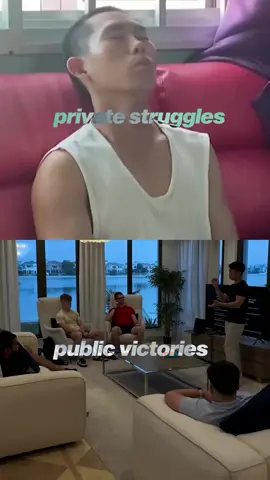 Everyone sees the public victories but not the private struggles.