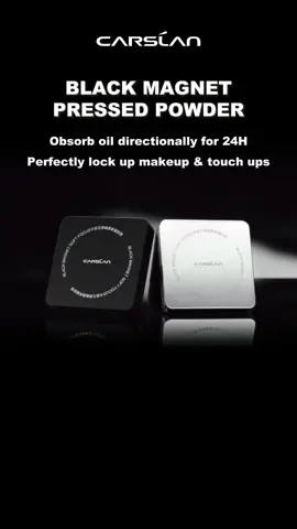 NEW ALERT! Big applause to welcome our new fam, BLACK MAGNET PRESSED POWDER 2.0. Upgraded formula, completely waterproof and stunning oil control performance. Can't wait to see you guys' feedback🤞 #CARSLAN #settingpowder #newarrival #newmakeupproduct#pressedpowder #oilcontrol #compactpowder #viralmakeup #makeuptips#makeuptrend #fypageシ