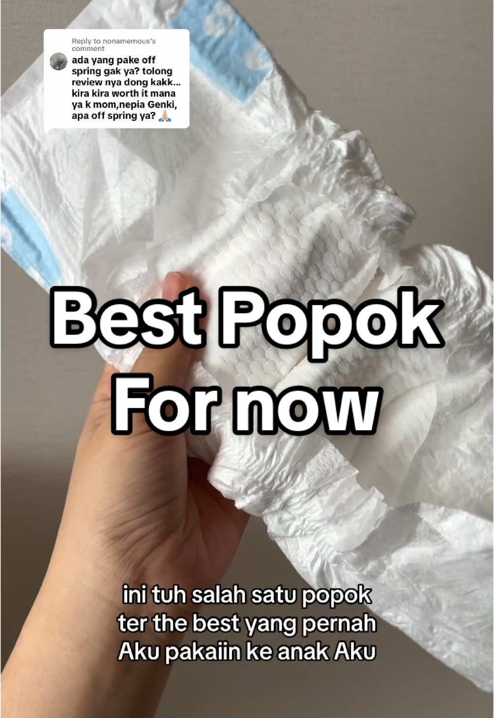 Replying to @nonamemous ini review aku buat genki ya!! Popok terdebest buat aku sekarang, udah gitu nyarinya gampang karena biasanya di store offline/online selalu ada #perkembanganbayi7bulan #bayi7bulan #perkembanganbayi #aktifitasbayi #nepiagenki #perlengkapanbayi #popokbayi 