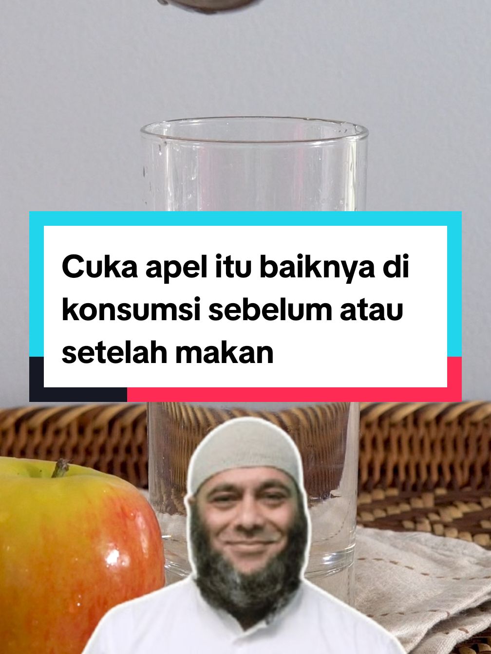 Cuka apel itu baiknya di konsumsi sebelum atau setelah makan.  #caraminumcukaapel #carakonsumsicukaapel #manfaatcukaapel #cukaapelwithmother 