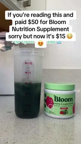 If you’re reading this and paid $50 for Bloom Nutrition Supplement sorry but now it’s $15 😳😍