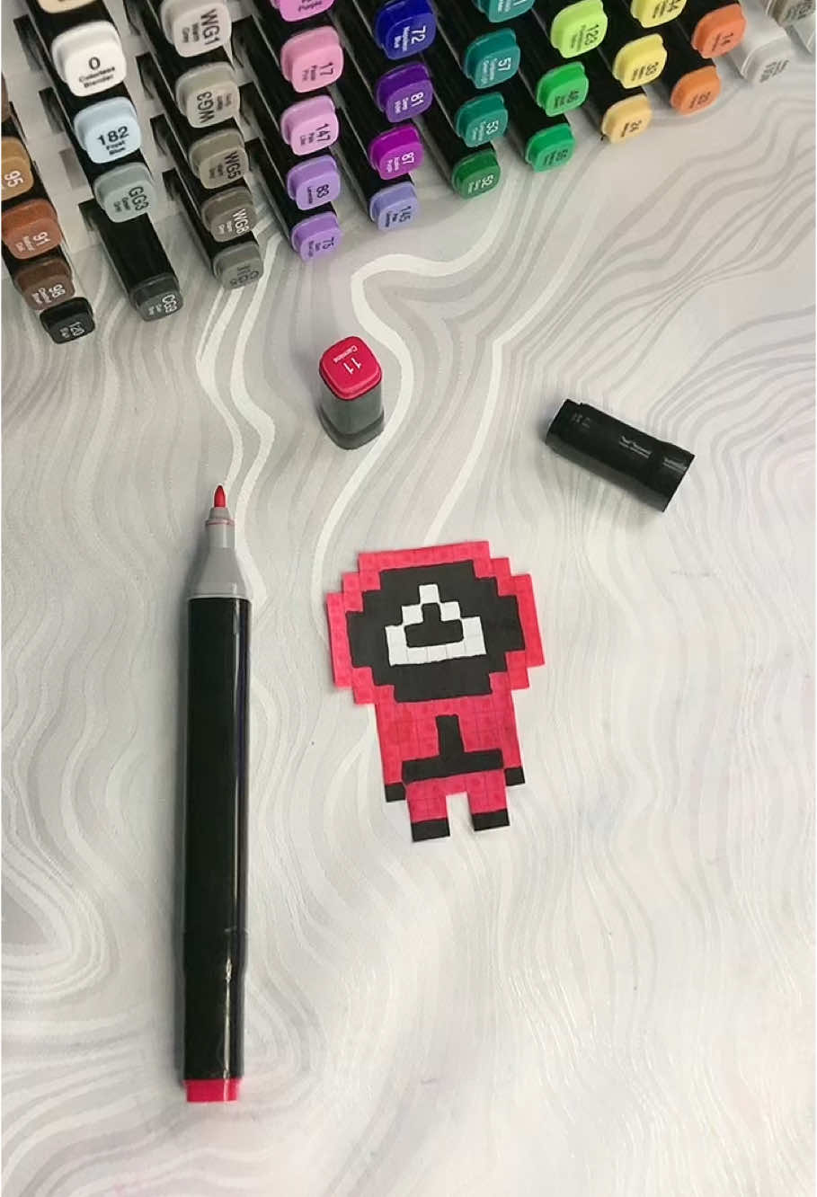 Squid Game Pixel art ❤️ #squidgame2 #squidgame #pixelart #pixel #art #cute #fyp 
