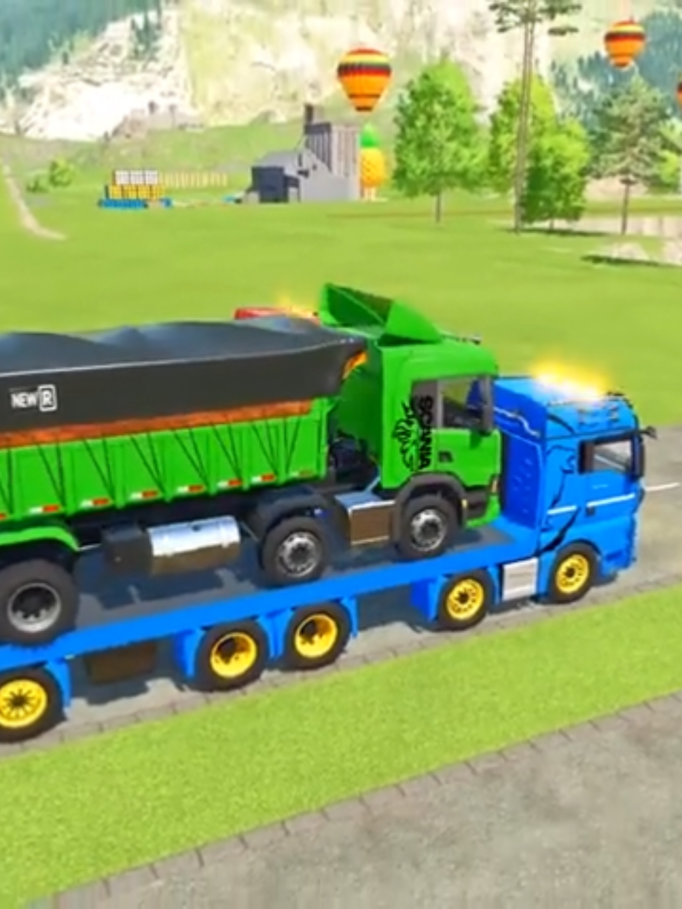 Colorful Trailers Transporting Various Cars: A Fun Animation Adventure! #GamingDaily #CarAnimation #AnimatedVideos #Cars