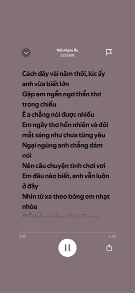 Nếu Ngày Ấy - Soobin Hoàng Sơn 🤕🧎🏻‍♂️‍➡️#lyricsvideo #music #nhạc #neungayay #soobinhoangson #odayconhac 
