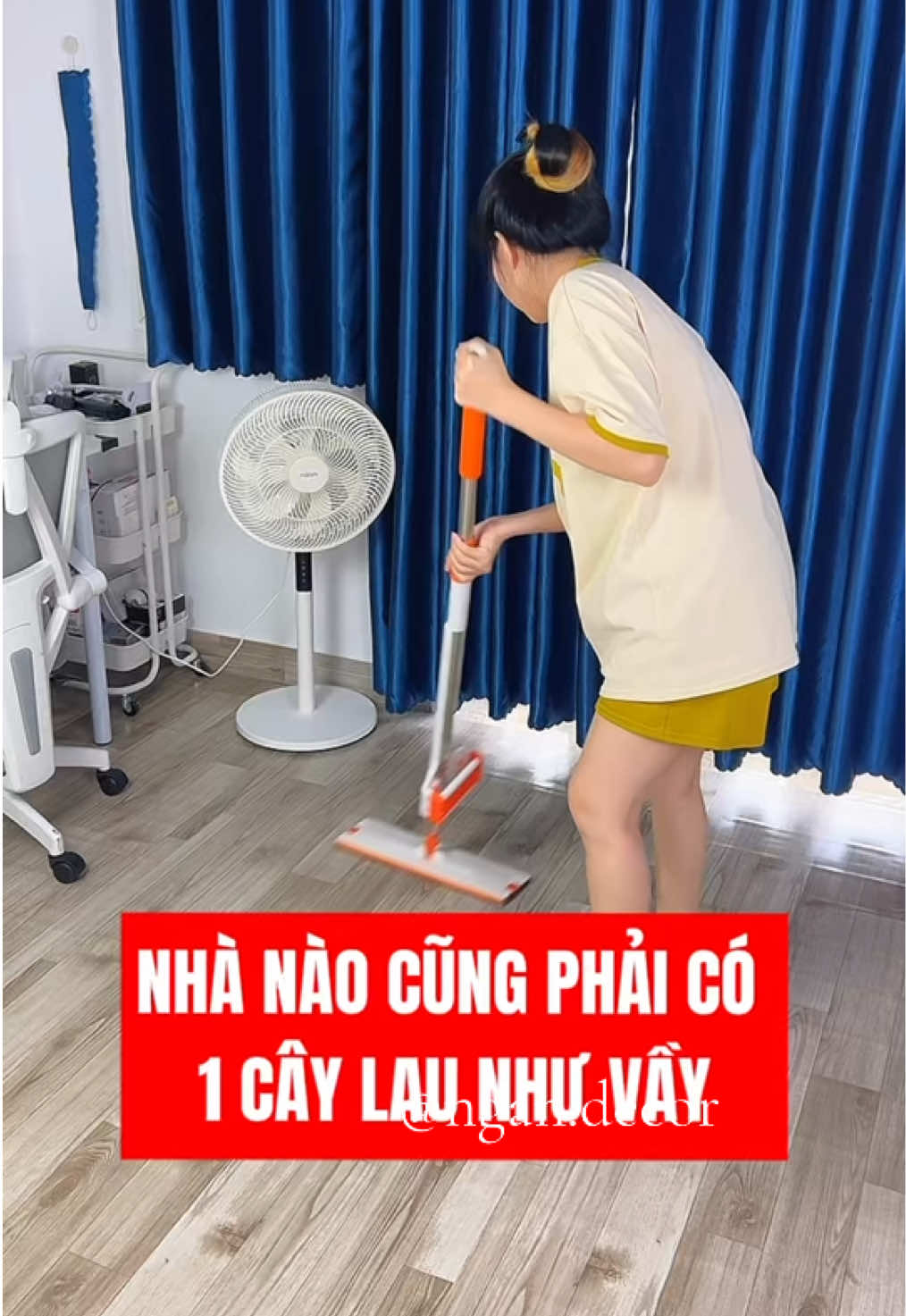 Cây lau nhà tự vắt tiện lắm mấy bà ạ #ngandecor #diyhomedecor #caylaunhatuvat 