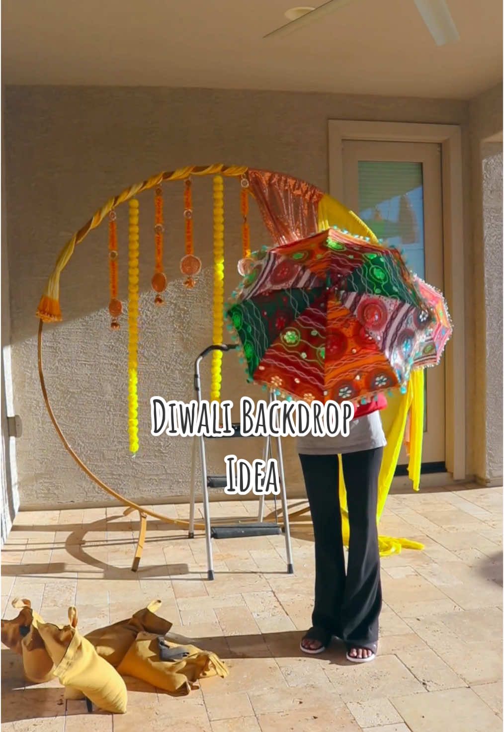 Diwali easy backdrop : : #backdropdecoration #diwalispecial #crazyaboutcouture #southasian #desigirl #fypシ #photobackdrop 