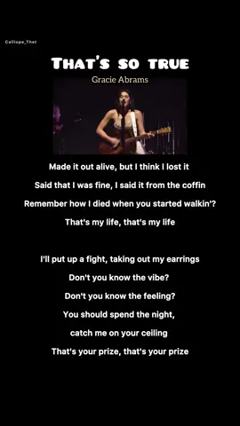 That’s so true#gracieabrams #music #foryou #fyp #songlyrics #lyrics #thatssotrue 
