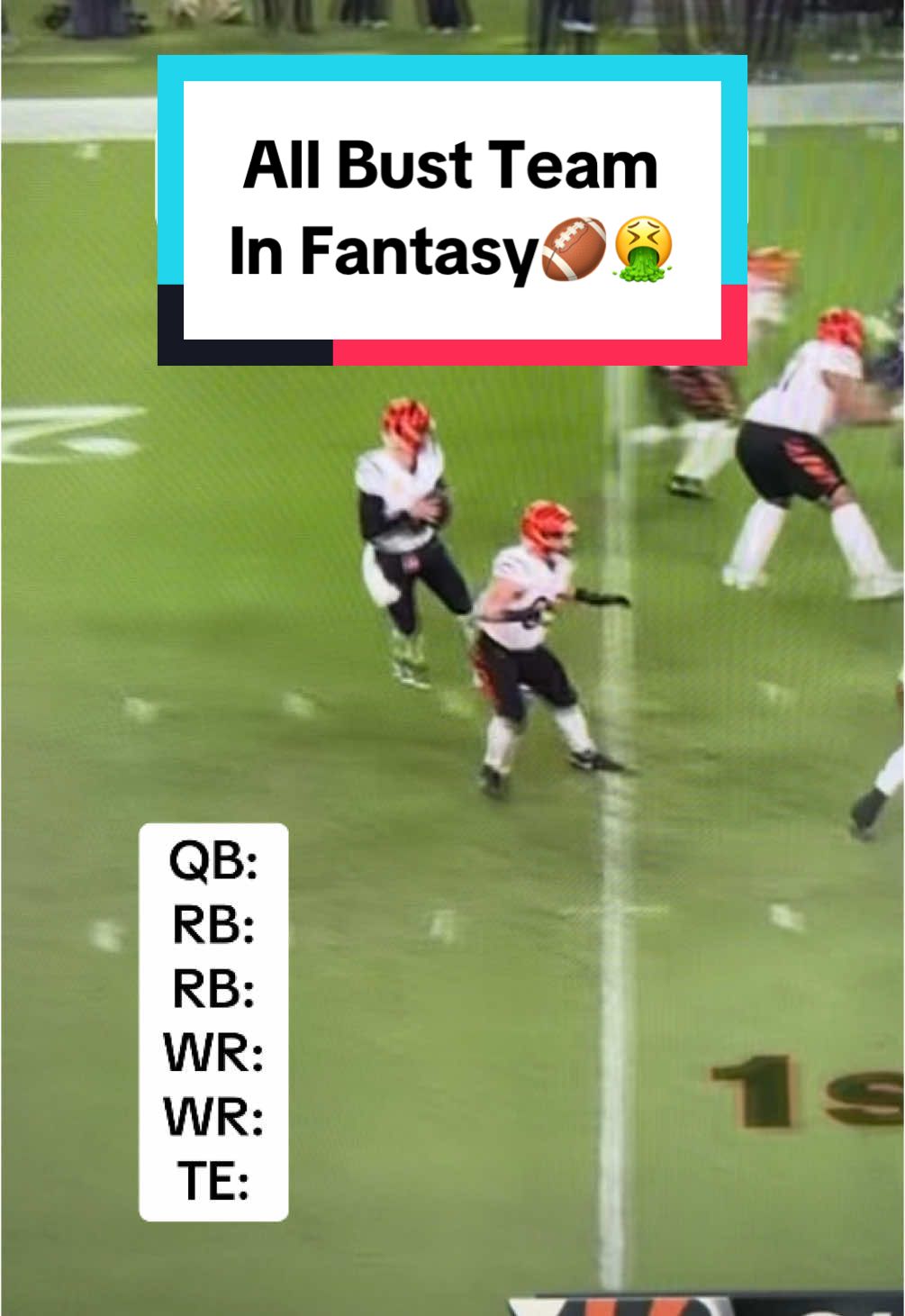 All Bust Team in Fantasy Football🏈🤮 #nfl #nflfootball #nflcontent #fantasyfootball #fantasycontent #fantasybusts #nflconvo