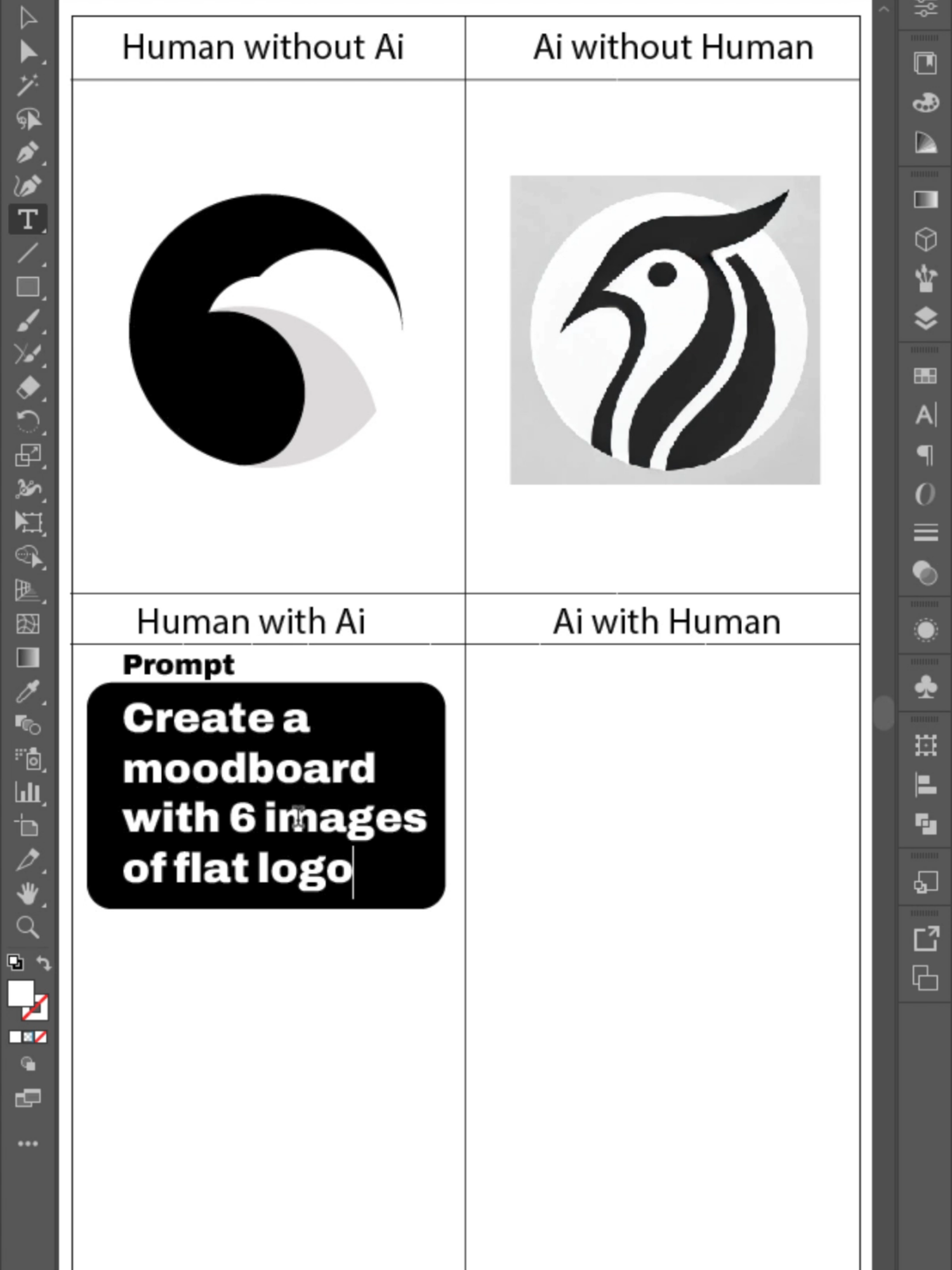 Challenge Human Vs Ai Vs Human+Ai Vs Ai+Human #humanartvsaiart #AIdesign #logodesignchallenge #artistsagainstai #challengedesign #Ailogo #kabatosdesignstudio #humanvsai #ai #designervsai #humanvsrobbot #aivshuman #aivsartist #challenge