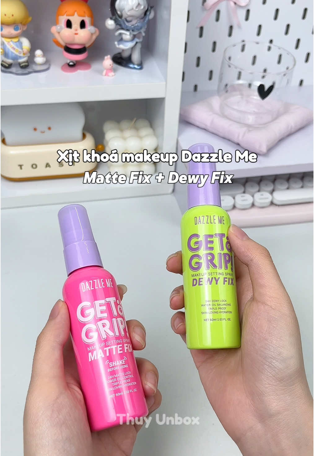 Xịt khoá makeup Dazzle Me #xitkhoamakeup #dazzleme #xitkhoanen #makeup #trangdiem 