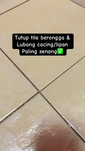 Nak cantikan balik tile kt rumah yang ada gap dan tempat cacing lipan membiak senang je dengan guna tile reform ni #tilereformwaterproof #tilereform #gapfillersealer #fillersealerrepairglue 