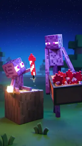 Happy New Years! This celebration didn’t quite go to plan… #Minecraft #animation 