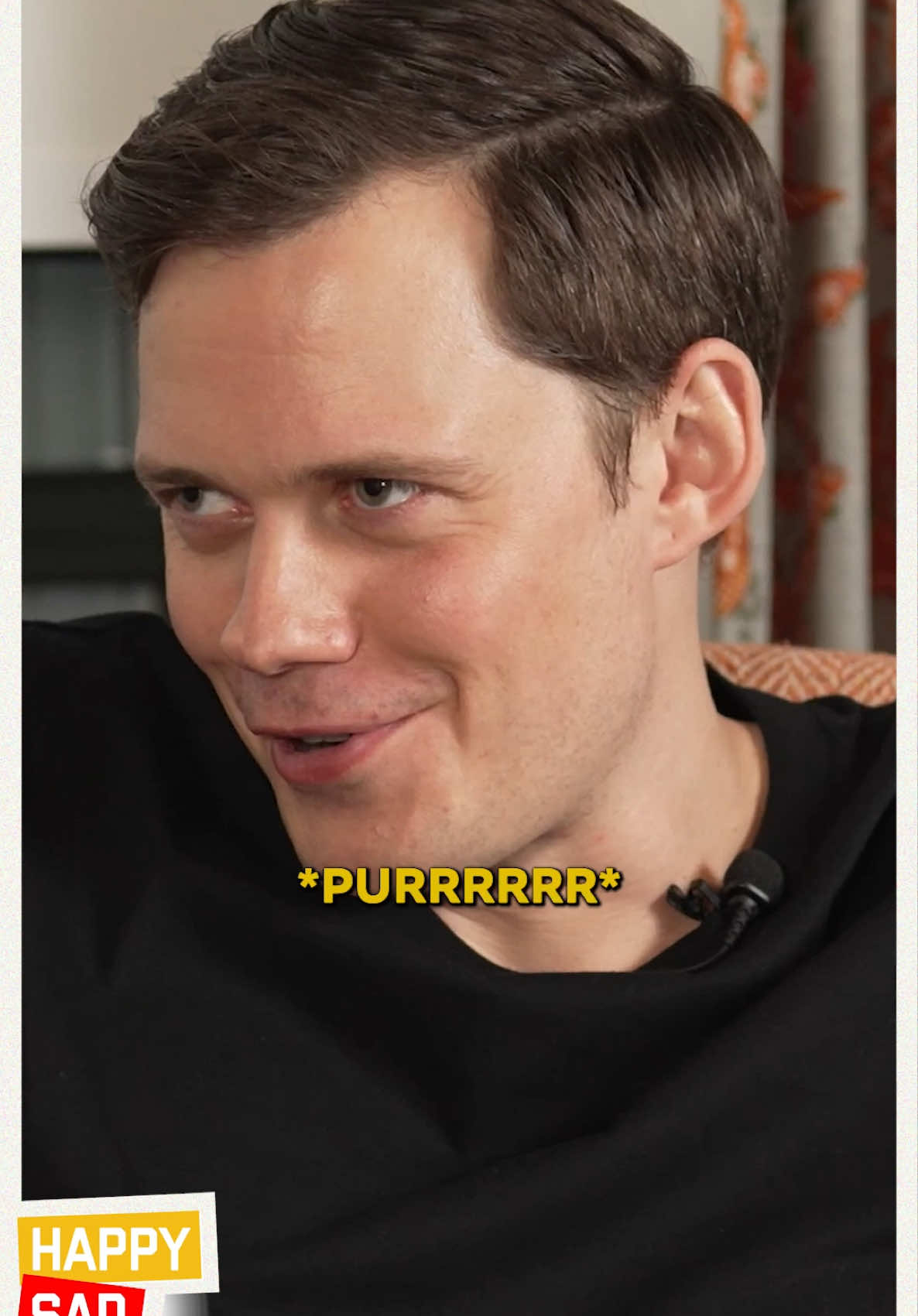 Bill Skarsgard has lots of thoughts about cats and dogs. #happysadconfused #joshhorowitz #billskarsgard #nosferatu 