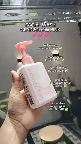 facial wash gentle glad2glow pink rekomendasi#facialwash #g2g #glad2glow #Facial Wash Bruntusan Dan Jeraaat Kecil #yearendsale #cuantanpabatas #wibgajian 