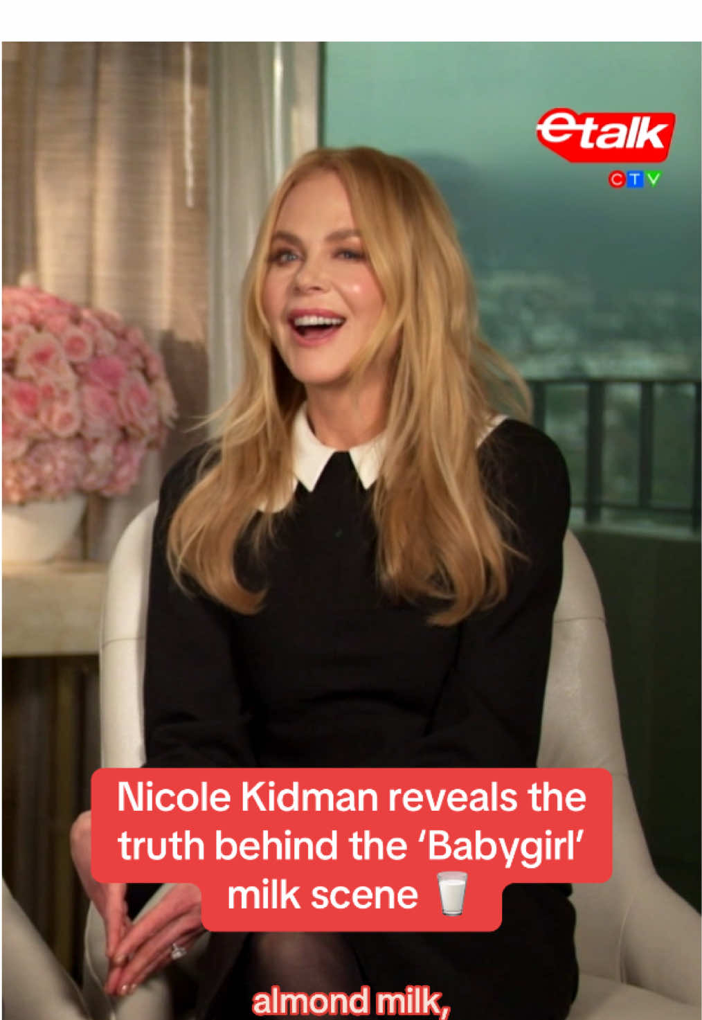 LET'S. TALK. ABOUT. THAT. SCENE. Nicole Kidman revealed what type of milk she was drinking during that 'Babygirl' scene... or if she’s even drinking milk at all? 🥛👀 #NicoleKidman #Babygirl #Milk #HarrisDickinson #HalinaReijn 