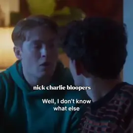 they look so silly i love it😭😭💞 #fyp #fypシ #heartstopper #nicknelson #charliespring #xyzbca 
