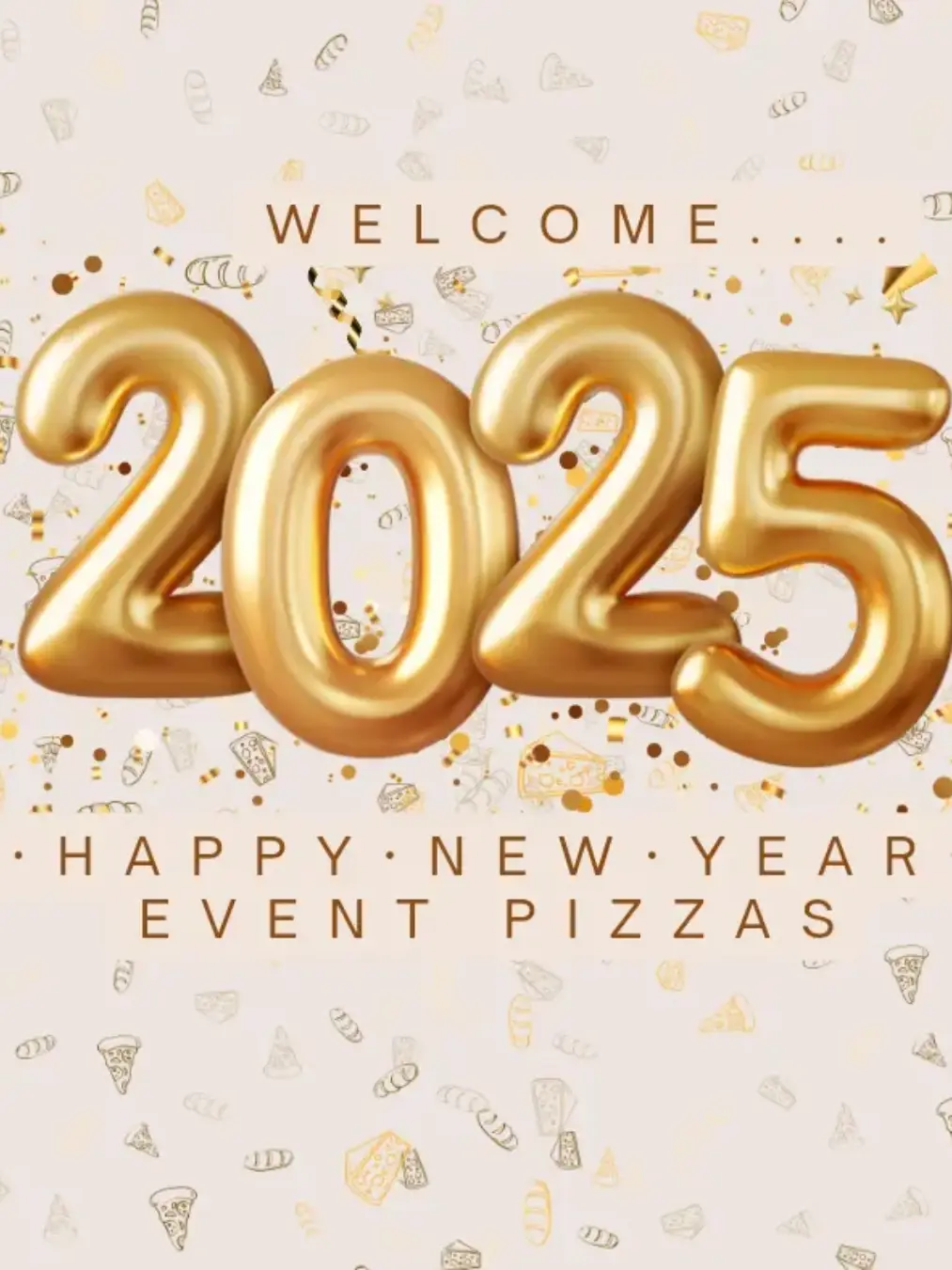 Thank you all for your continued support! event pizzas team 🍕  #happynewyear 