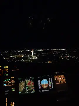 Smoothly in on another night flight 