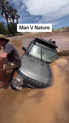 Epic river crossing fail. When soft mud sets in the Namibian sun, it sets like stone. Here are two cars that are almost ceryainly “stuck” and a few that made it. Follow @landytube for only the best Land Rover videos from around the globe. 🌍  Please Dm for credit as we have so many questions to ask. ⁣ #fail #defender110 #mud #defender90 #landrover #rivercrossing #stuck  #mudtruck #trending #fyp #namibia 
