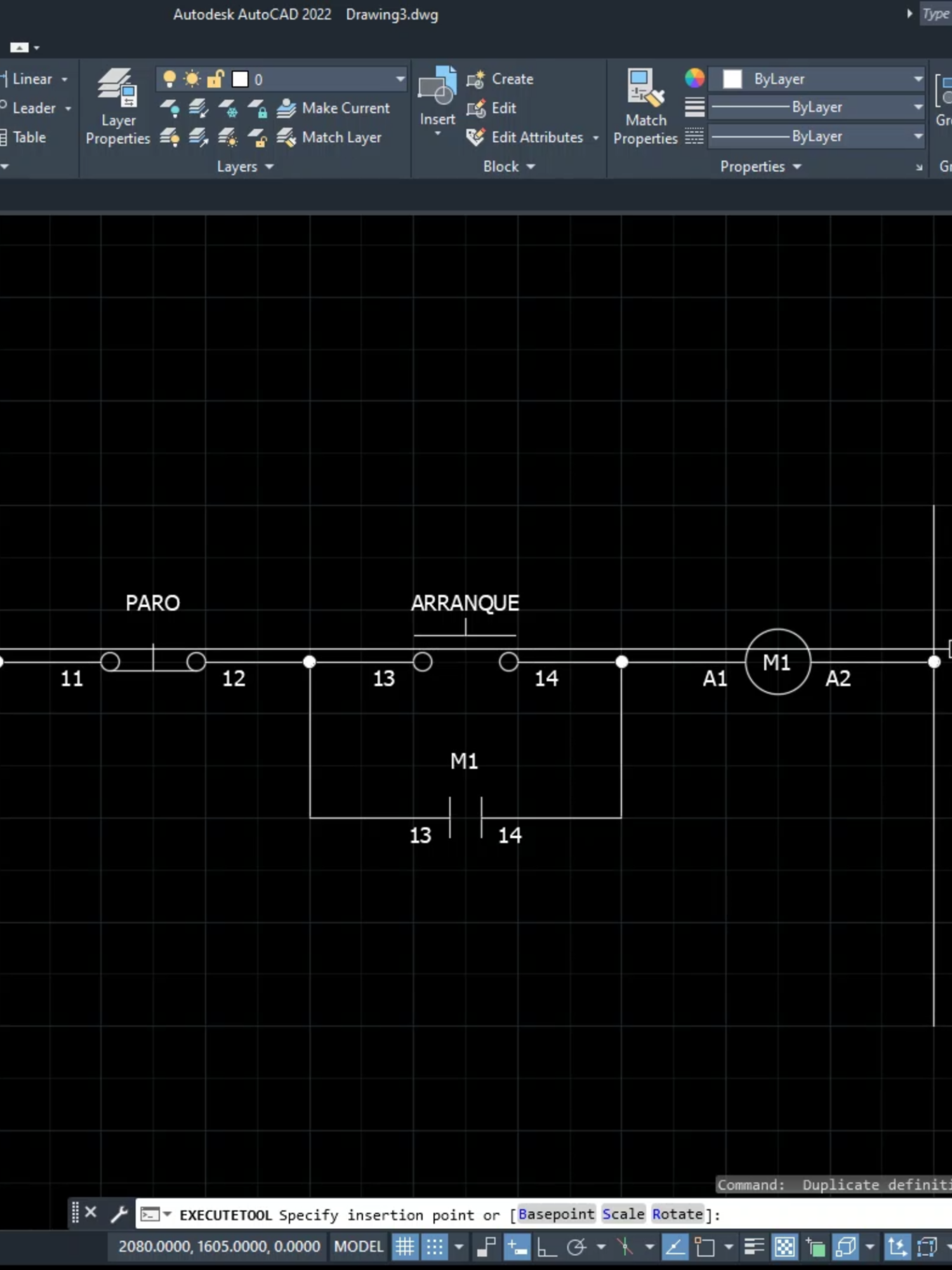 Cómo hacer un Diagrama de Arranque y Paro de Motor Electrico en AutoCAD #Autocad#autocadtutorial #automatizaciónindustrial#automatización #aprendeautocad #parati#autocaddesdecero #controlelectrico