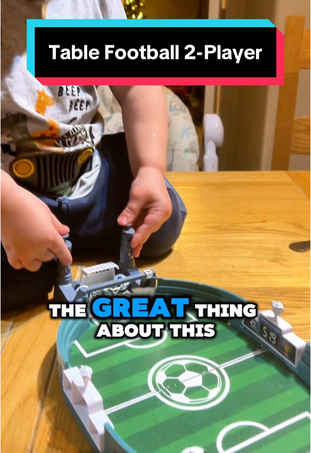 ⚽✨ Two-Player Football Tabletop Game – Bring the thrill of soccer to your home with this interactive tabletop game! Featuring 10 footballs and an ejecting goalkeeper, it’s perfect for parent-child bonding or friendly competition. A fun and educational toy that guarantees hours of entertainment for all ages. #FootballTabletopGame #InteractiveToys #FamilyFun #ParentChildBonding #footballgames 