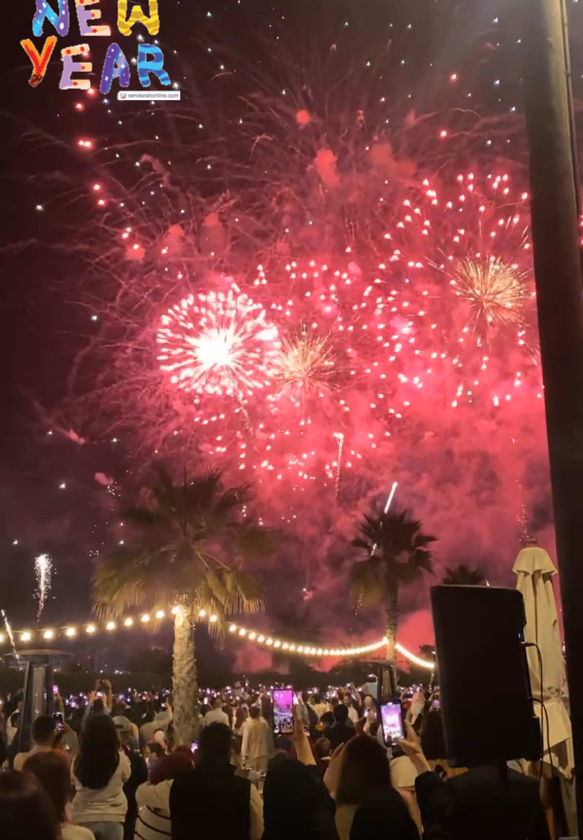 Happy new year 2025 🎆🎉🎊 #umbrellabeach #fireworks #fujairah #dubai🇦🇪 #fy #fyp 