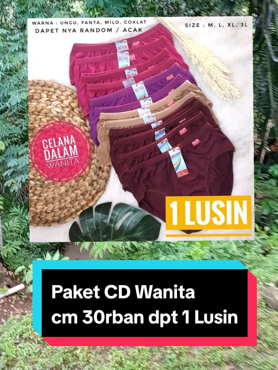 Paket CD Wanita cm 30rban udh dpt 1 Lusin #cd #cdwanita #cdanak #cdanaklucu #cdlakilaki #fypシ゚ #fyppppppppppppppppppppppp #fypage #fyp #guncang1010 #flashsale 