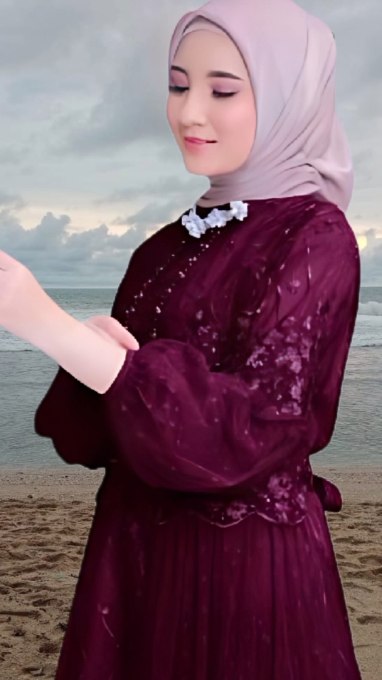 maxi rafika M-L-XL-XXL/gamis ibu & anak  gamis busui sleting depan tembak mutiara / gaun pesta di bawah Rp62.820 #gamis #gamisibudananak #gamismurah #gamisbusui #gamissletingdepan 