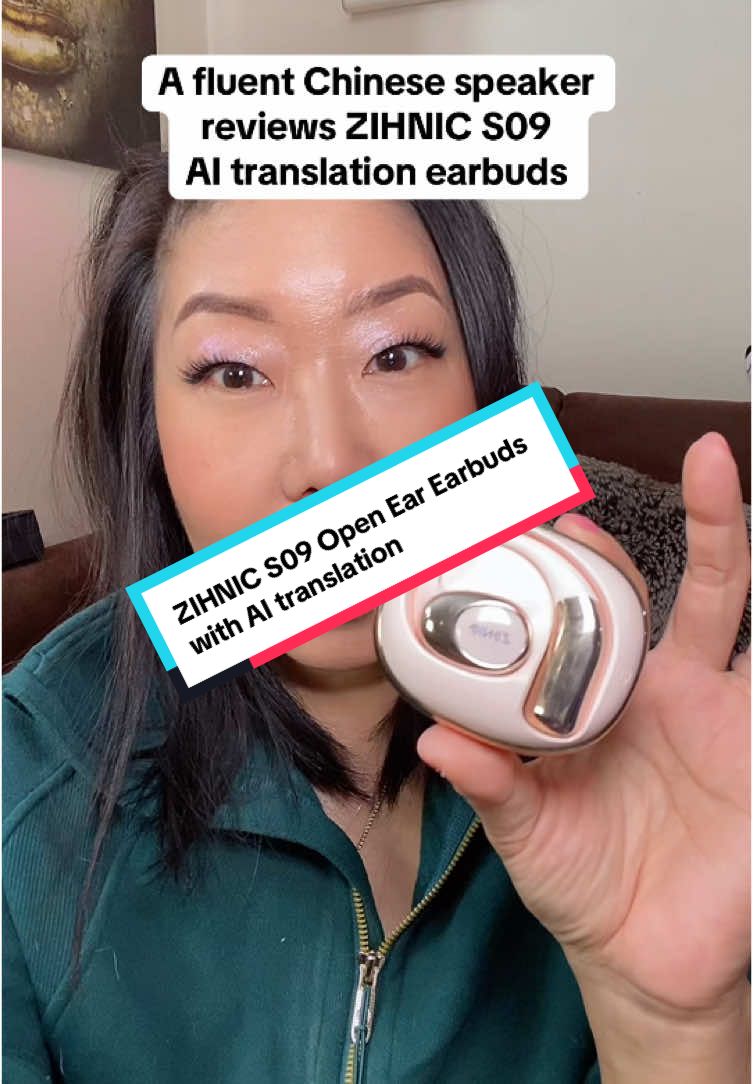 ZIHNIC S09 Open Ear Earbuds with AI translation #chinese #english #language #LanguageLearning #zihnic #earbuds #translations #polyglot #multilingual #ai #aitranslation #earphones #techgadget #travelhacks #openear #wirelessearbuds #bluetoothearbuds #electronics #recommendations #tiktokshopfinds #coolfinds #fyp 